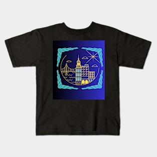 Town under a frame Kids T-Shirt